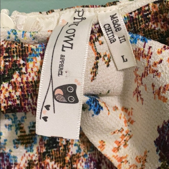 Pink Owl from ModCloth strapless floral dress - Picture 5 of 6